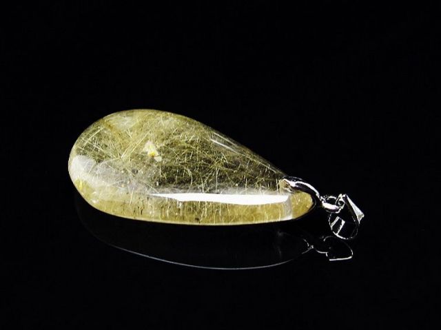 パワーストーン 天然石 ルチルクォーツ（金針ルチル水晶）ペンダント[T86-6042]1枚目