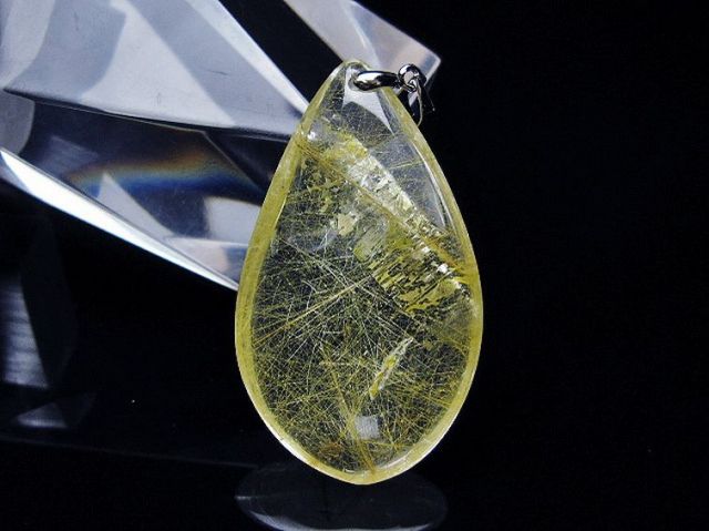ペンダント　ネックレス　ルチルクォーツ　針水晶　金運アップ　パワーストーン　石 楽天市場】数量限定 選べる一点物 金針ルチルクォーツ シルバー