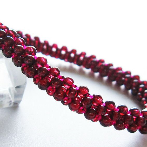 ガーネット ブレスレット 8mm [T87-14518]