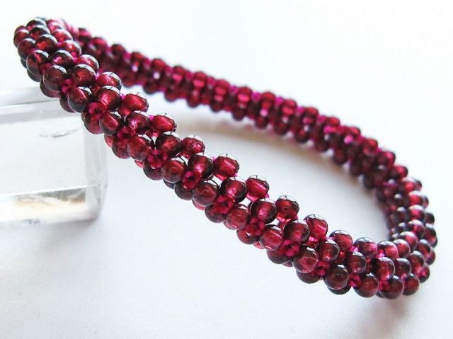 ガーネット ブレスレット 8mm [T87-14621]