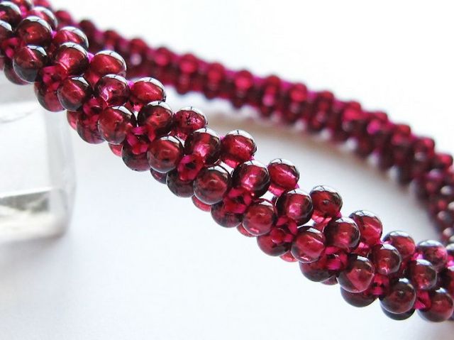 ガーネット ブレスレット 8mm [T87-14621]