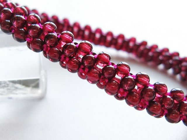 ガーネット ブレスレット 8mm [T87-14647]