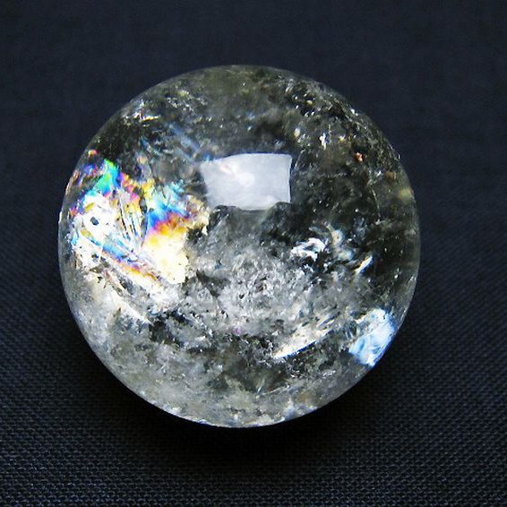 ヒマラヤ水晶丸玉 34mm [T91-8978]