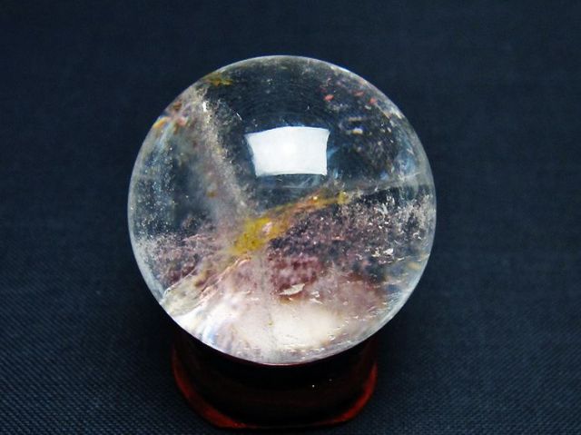 ヒマラヤ水晶丸玉 32mm [t91-9262]
