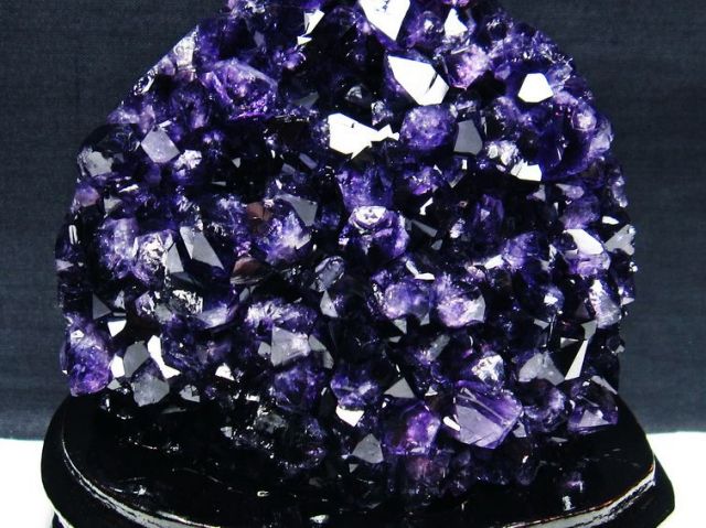 パワーストーン 天然石 ウルグアイ産アメジストクラスター[T95-11186]