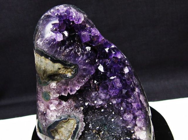 パワーストーン 天然石 ウルグアイ産アメジストクラスター[T95-11573]