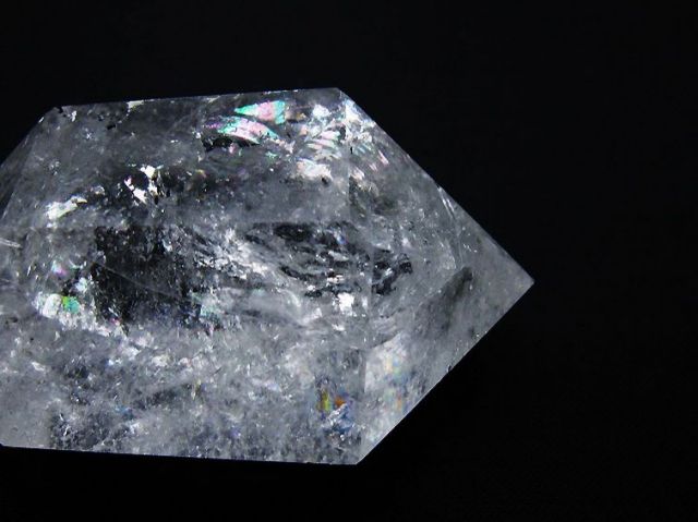 虹入りヒマラヤ水晶ダブルポイント [t98-2507]