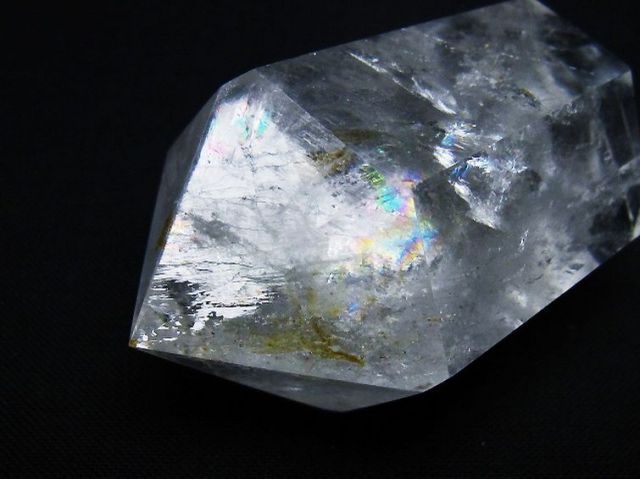 虹入りヒマラヤ水晶ダブルポイント [t98-2605]