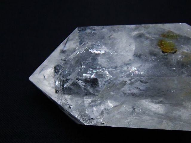 虹入りヒマラヤ水晶ダブルポイント [t98-2605]