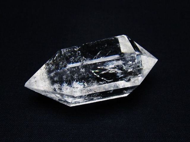 虹入りヒマラヤ水晶ダブルポイント [t98-2613]