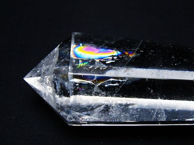 虹入りヒマラヤ水晶ダブルポイント [t98-2669]