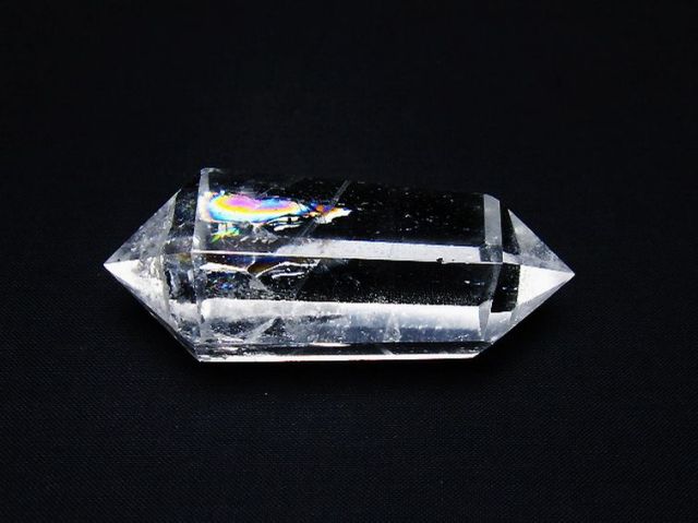 虹入りヒマラヤ水晶ダブルポイント [t98-2669]