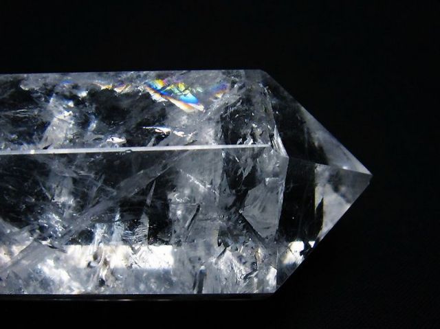 虹入りヒマラヤ水晶ダブルポイント [t98-2678]