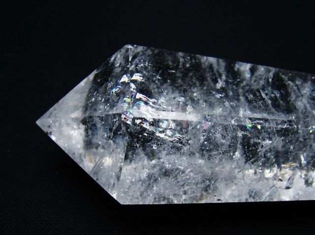虹入りヒマラヤ水晶ダブルポイント [t98-2723]