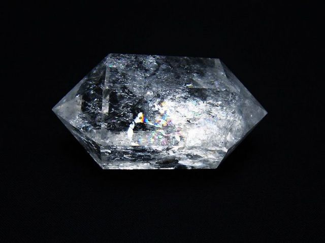 虹入りヒマラヤ水晶ダブルポイント [t98-2734]