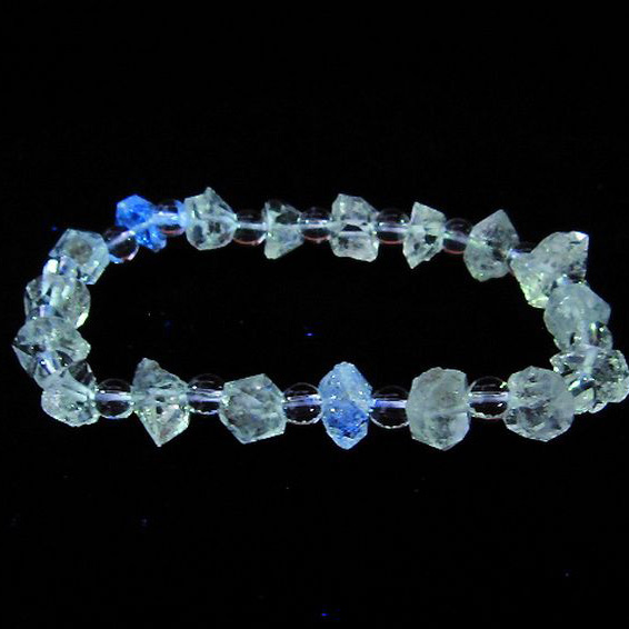 オイルインクォーツ （石油入り水晶） ブレスレット パキスタン産