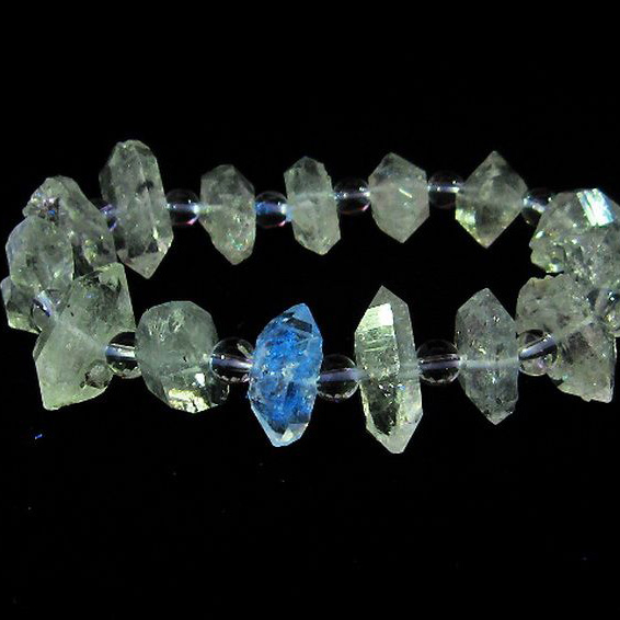 オイルインクォーツ （石油入り水晶） ブレスレット パキスタン産