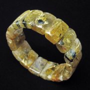 ゴールドタイチンルチルバングル[T107-3559]