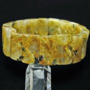 ゴールドタイチンルチルバングル[T107-3620]