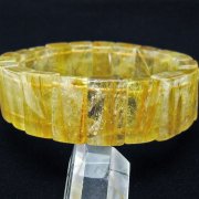 ゴールドタイチンルチルバングル[T107-3708]