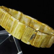 ゴールドタイチンルチルバングル[T107-4225]
