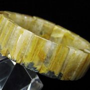ゴールドタイチンルチルバングル[T107-4280]