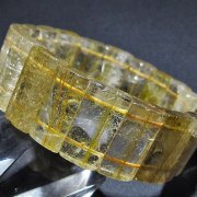 ゴールドタイチンルチルバングル[T107-4337]