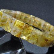ゴールドタイチンルチルバングル[T107-4438]