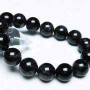 【高級】黒水晶 ブレスレット 18mm 高級】黒水晶 ブレスレット 18mm