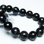 ☆超希少☆ 純天然モリオン　黒水晶　大珠18㎜　ブレスレット①　天然石 楽天市場】黒水晶 モリオン ブレスレット 12mm 18.5cm メンズL