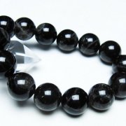 モリオン 純天然 黒水晶 ブレスレット 16mm [T112-7363]
