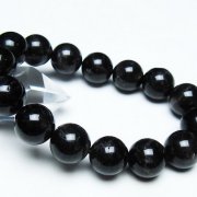 モリオン 純天然 黒水晶 ブレスレット 14mm [T112-7421]