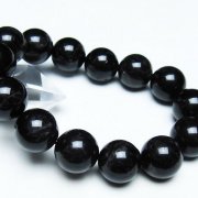 モリオン 純天然 黒水晶 ブレスレット 16mm [T112-7443]