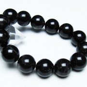 モリオン 純天然 黒水晶 ブレスレット 16mm [T112-7444]
