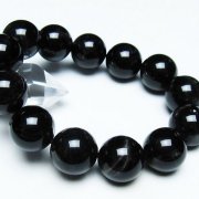 モリオン純天然黒水晶ブレスレット18mm