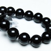 モリオン 純天然 黒水晶 ブレスレット 18mm [T112-7463]