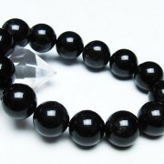 モリオン 純天然 黒水晶 ブレスレット 16mm [T112-7471]