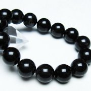 モリオン 純天然 黒水晶 ブレスレット 14mm [T112-7480]