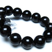 モリオン 純天然 黒水晶 ブレスレット 18mm [t112-8187]
