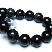 モリオン 純天然 黒水晶 ブレスレット 18mm [t112-8199]