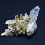 グリーンファントムクォーツ　クラスター アメリカ産[T126-7743]