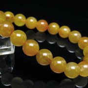 金針ルチル水晶ブレスレット 10mm [t132-15916]