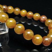 金針ルチル水晶ブレスレット 10mm [t132-15931]