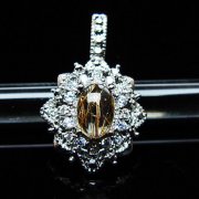 ファイナルグレード金針ルチル水晶ペンダント [t134-4368]