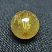 ゴールドタイチンルチル入り水晶丸玉 14mm [t145-2220]