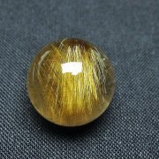 ゴールドタイチンルチル入り水晶丸玉 16mm [t145-2282]