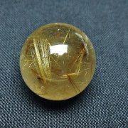 ゴールドタイチンルチル入り水晶丸玉18mm