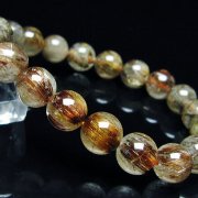 ファイナルグレード金針ルチル水晶ブレスレット10mm