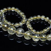 ゴールドタイチンルチルネックレス 14mm [t162-689]