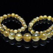 ゴールドタイチンルチルネックレス 12mm [T162-747]